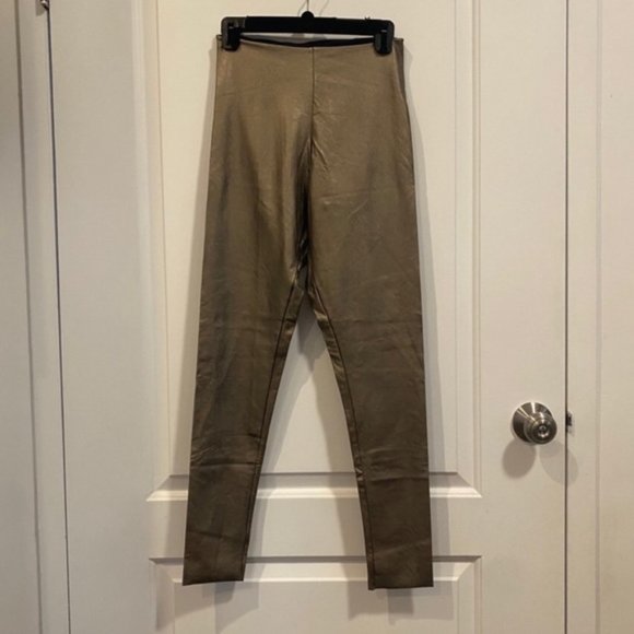 Commando Faux Leather Leggings in Color Gold - Picture 5 of 6